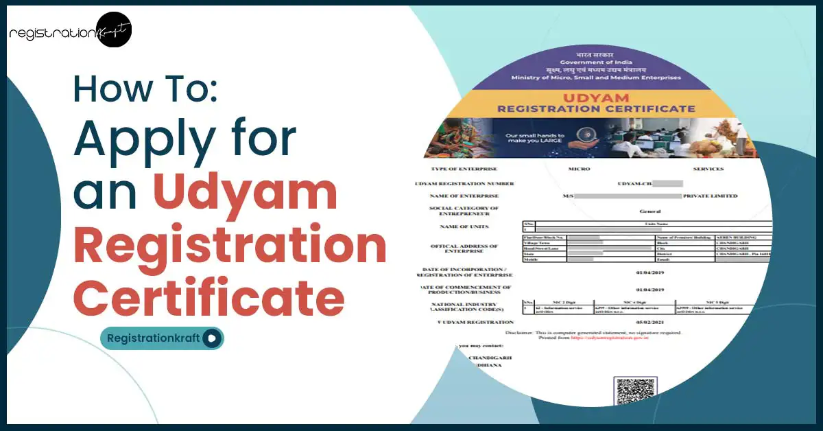 How To Apply for an Udyam Registration Certificate