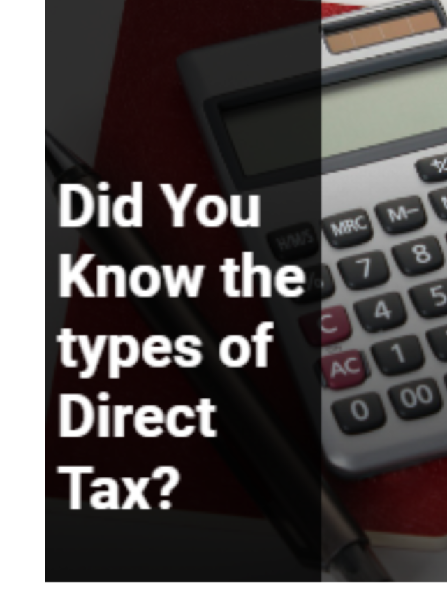 Types of Direct Tax