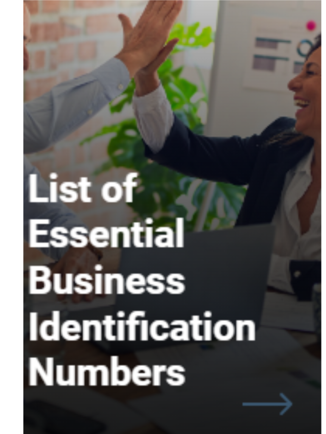 List of Essential Business Identification Numbers