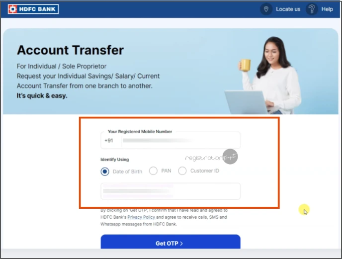 add registered mobile number 
