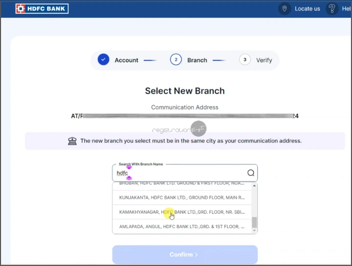 choose branch name 